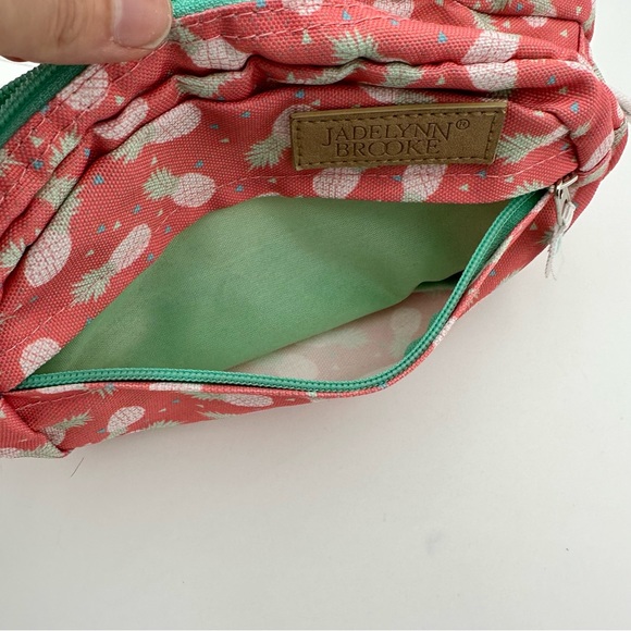 Jadelynn Brooke Pineapple Patterned Pink Fanny Pack, Up to 50” Strap + Bag - Picture 6 of 6